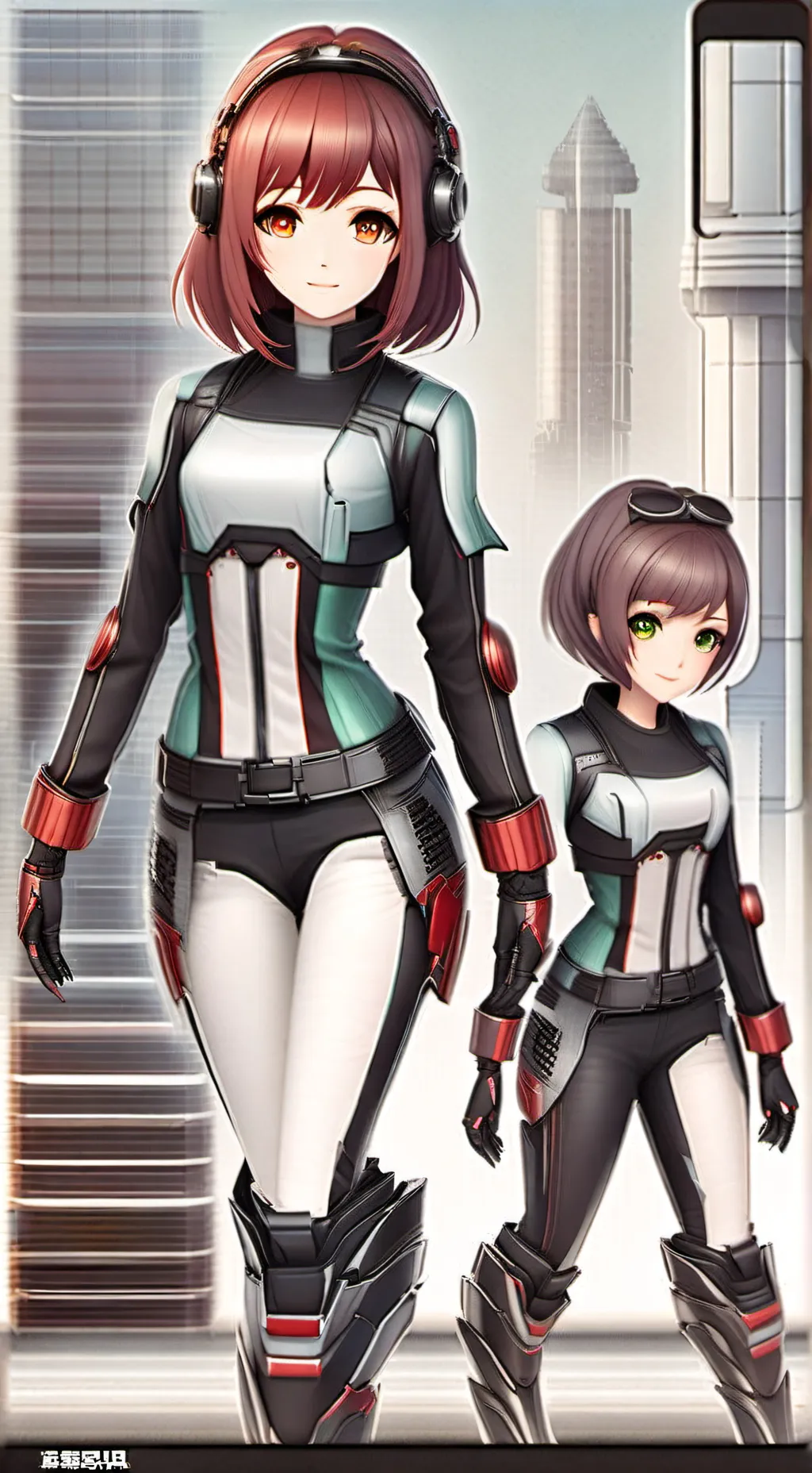 ai character: Alisa y Masha  background