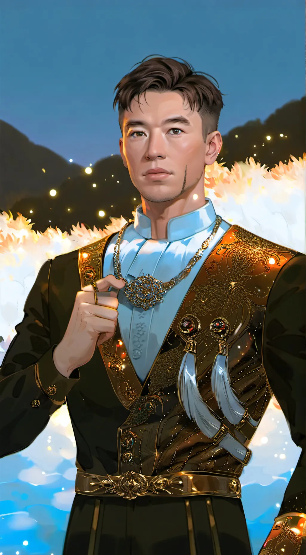 ai character: Barry  background