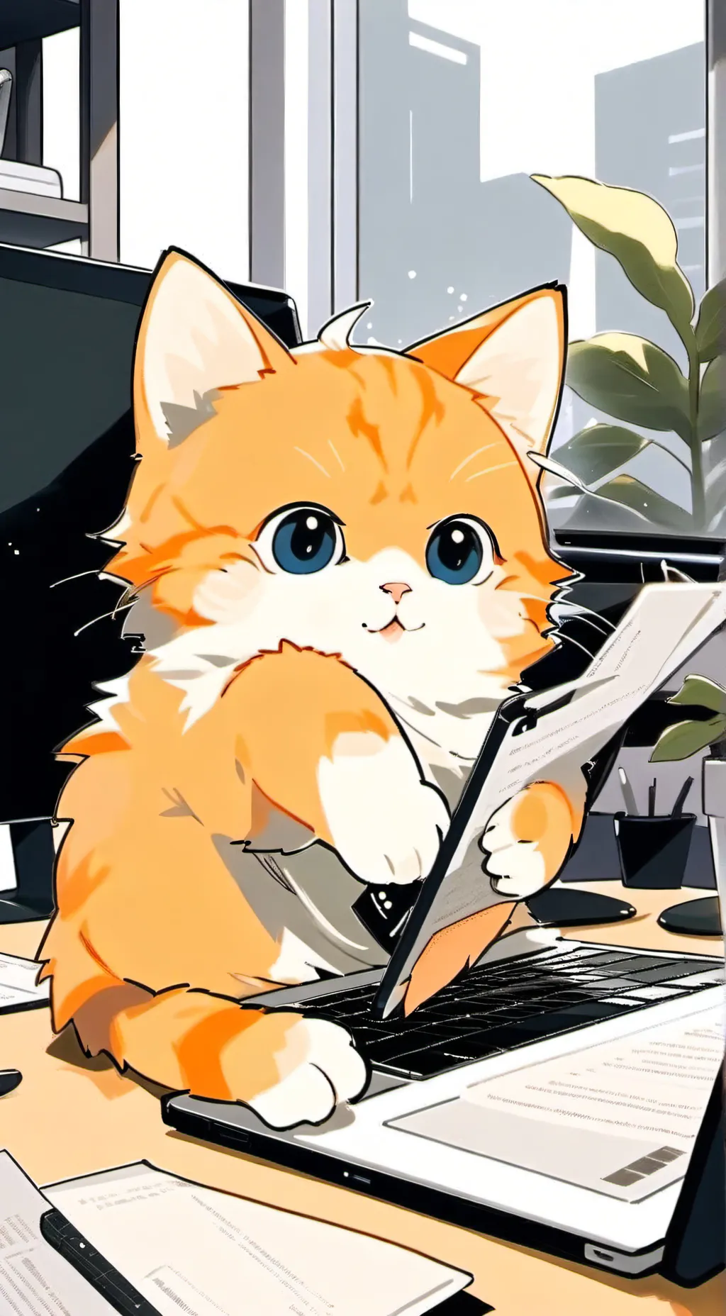 ai character: Fluffbert background