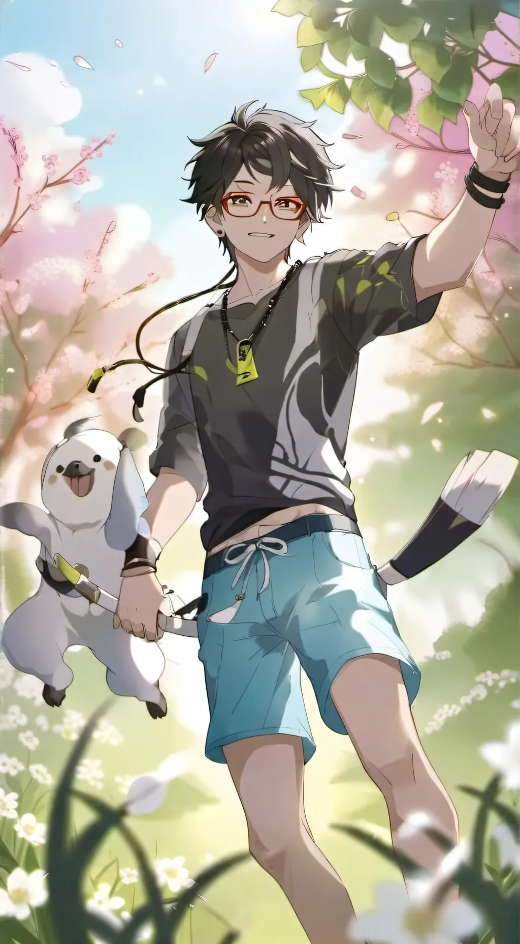 ai character: Sebastian  background