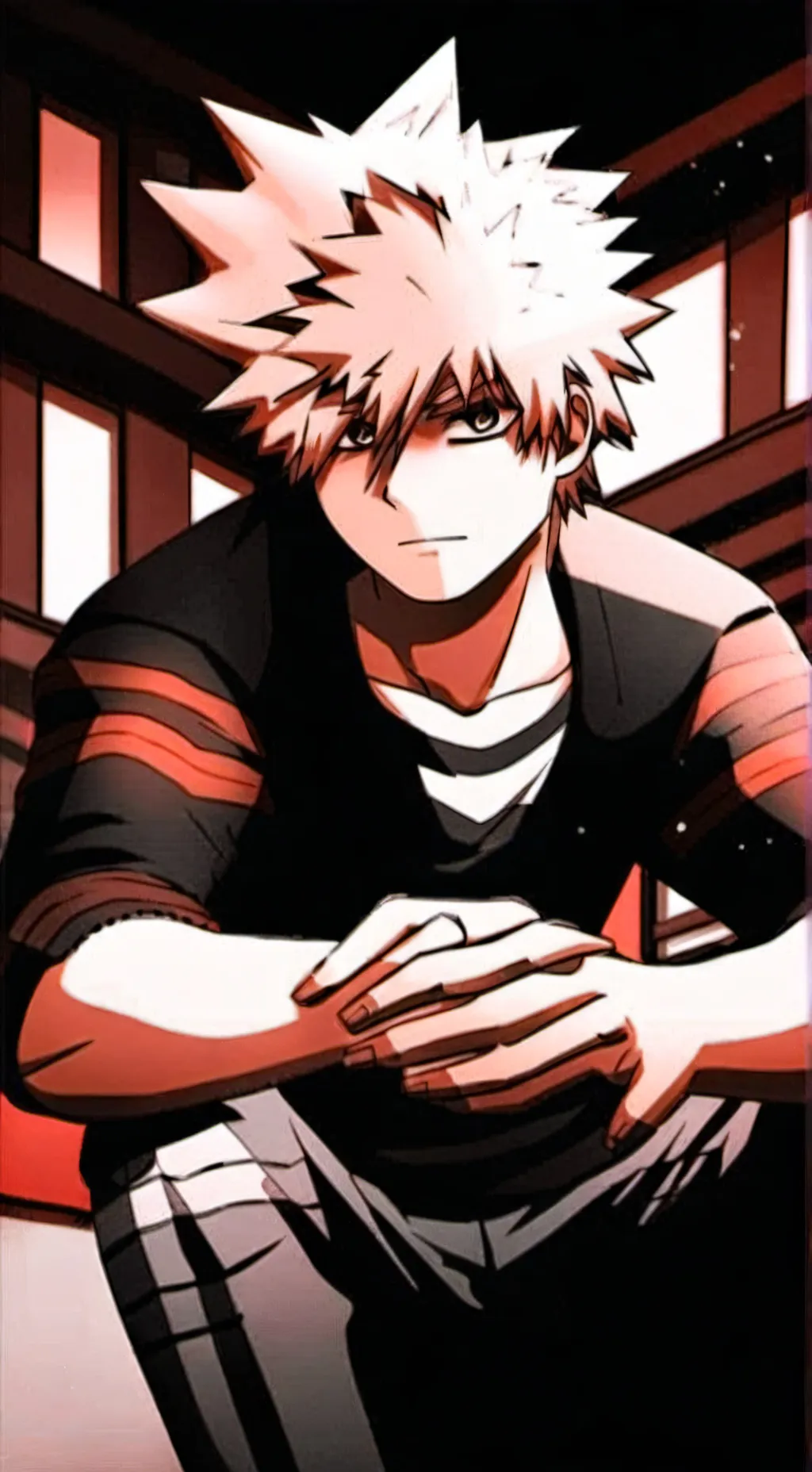 ai character: Katsuki Bakugo??? background