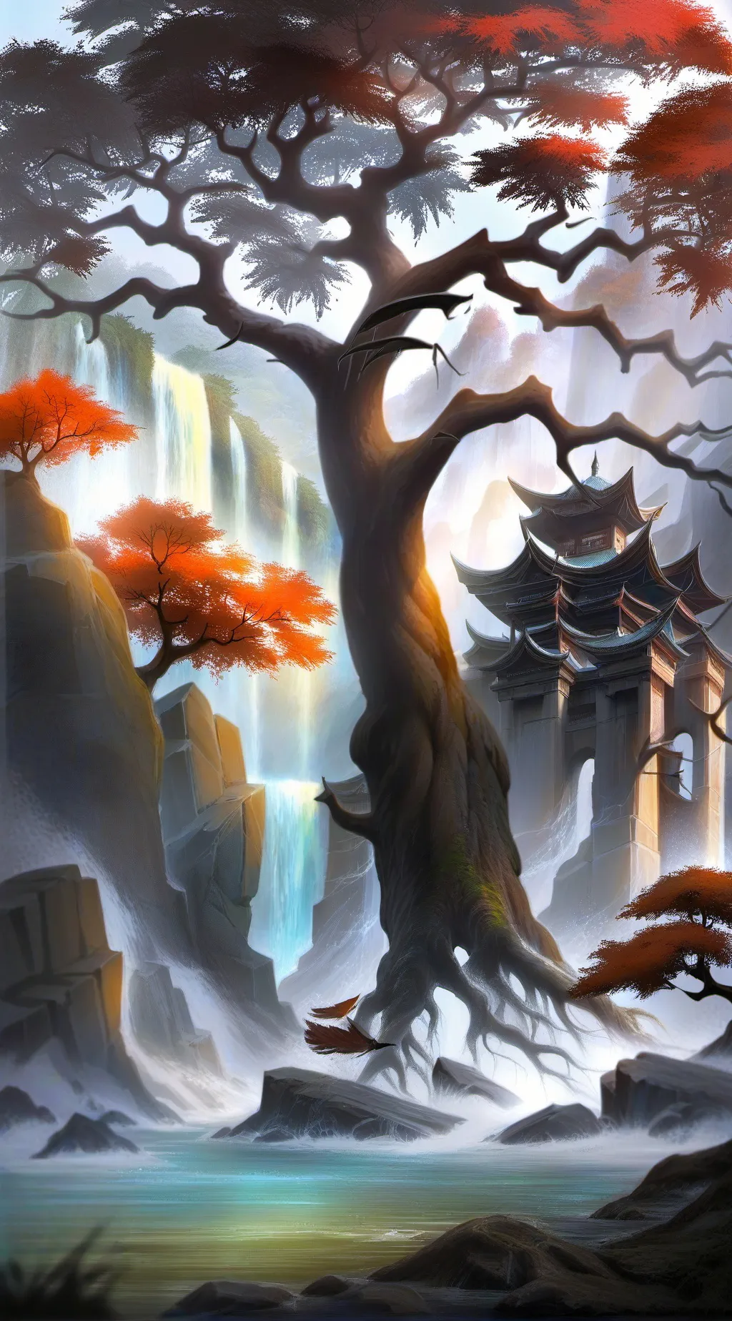 ai character: Bosque mágico 🌌 background