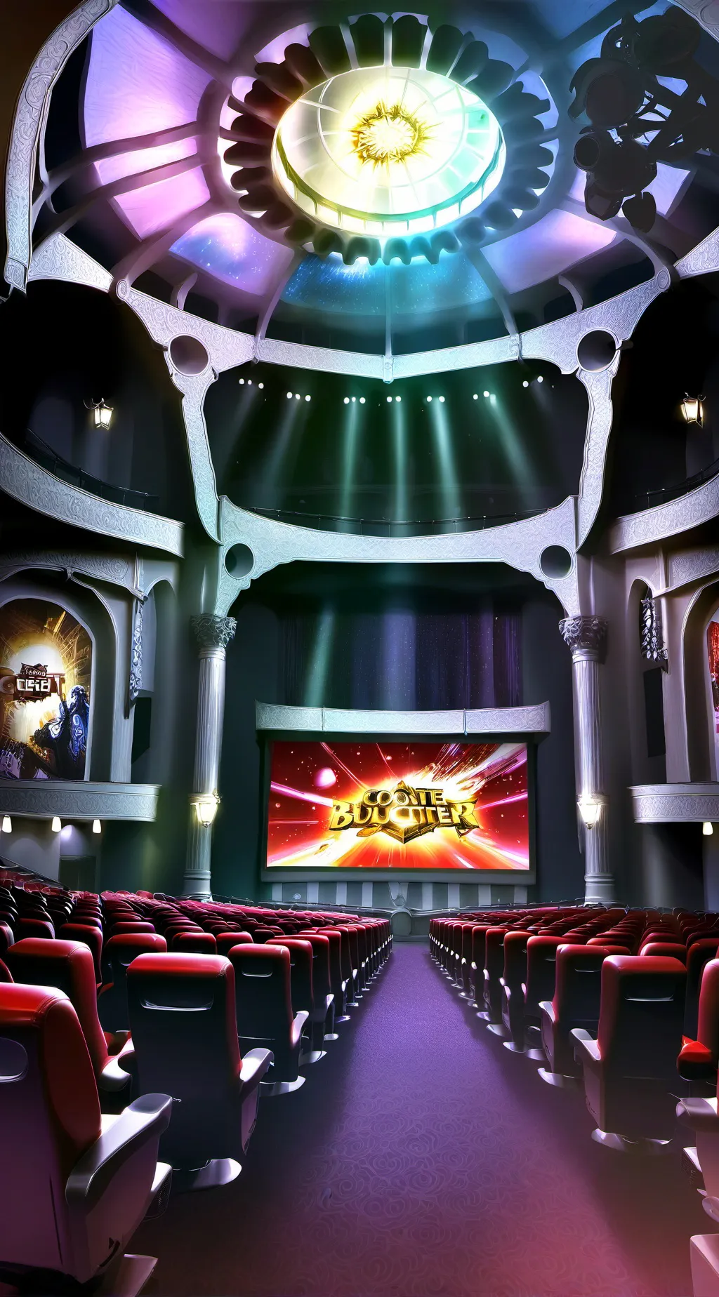 ai character: jjk watching movie background