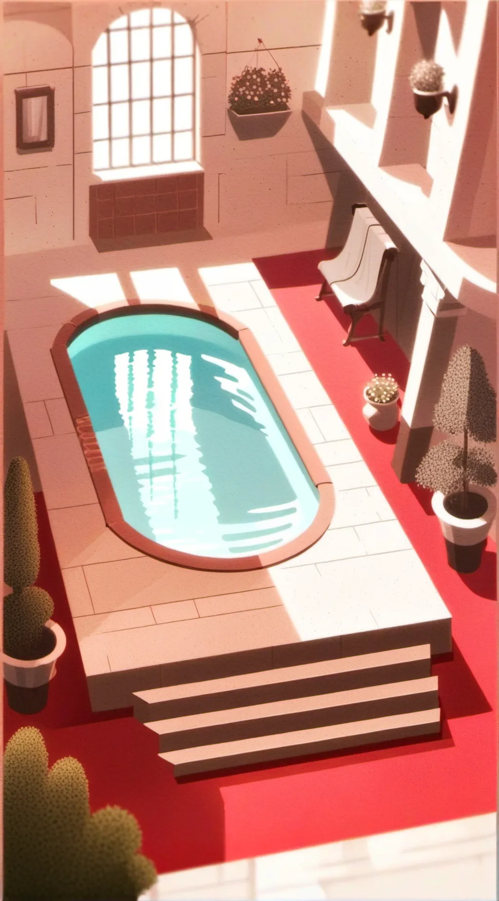 ai character: MHA POOL background