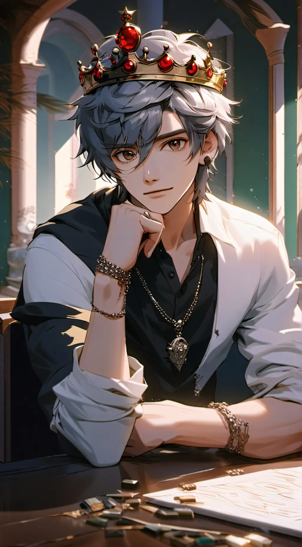 ai character: King Ryan background