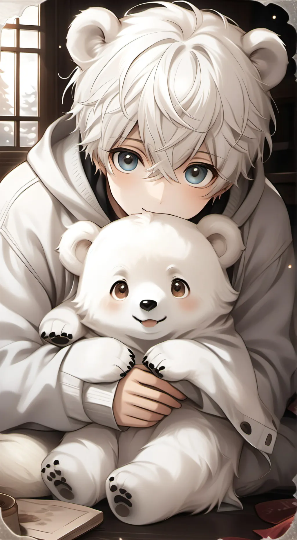 ai character: Oso Polar Espíritu background