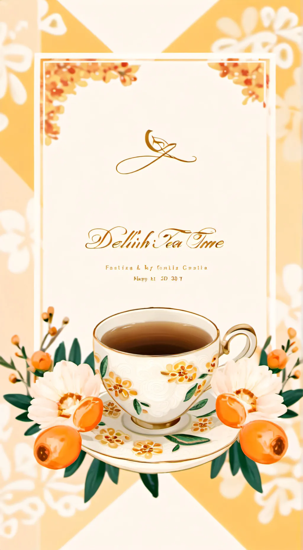 ai character: Delilah's Tea Time background