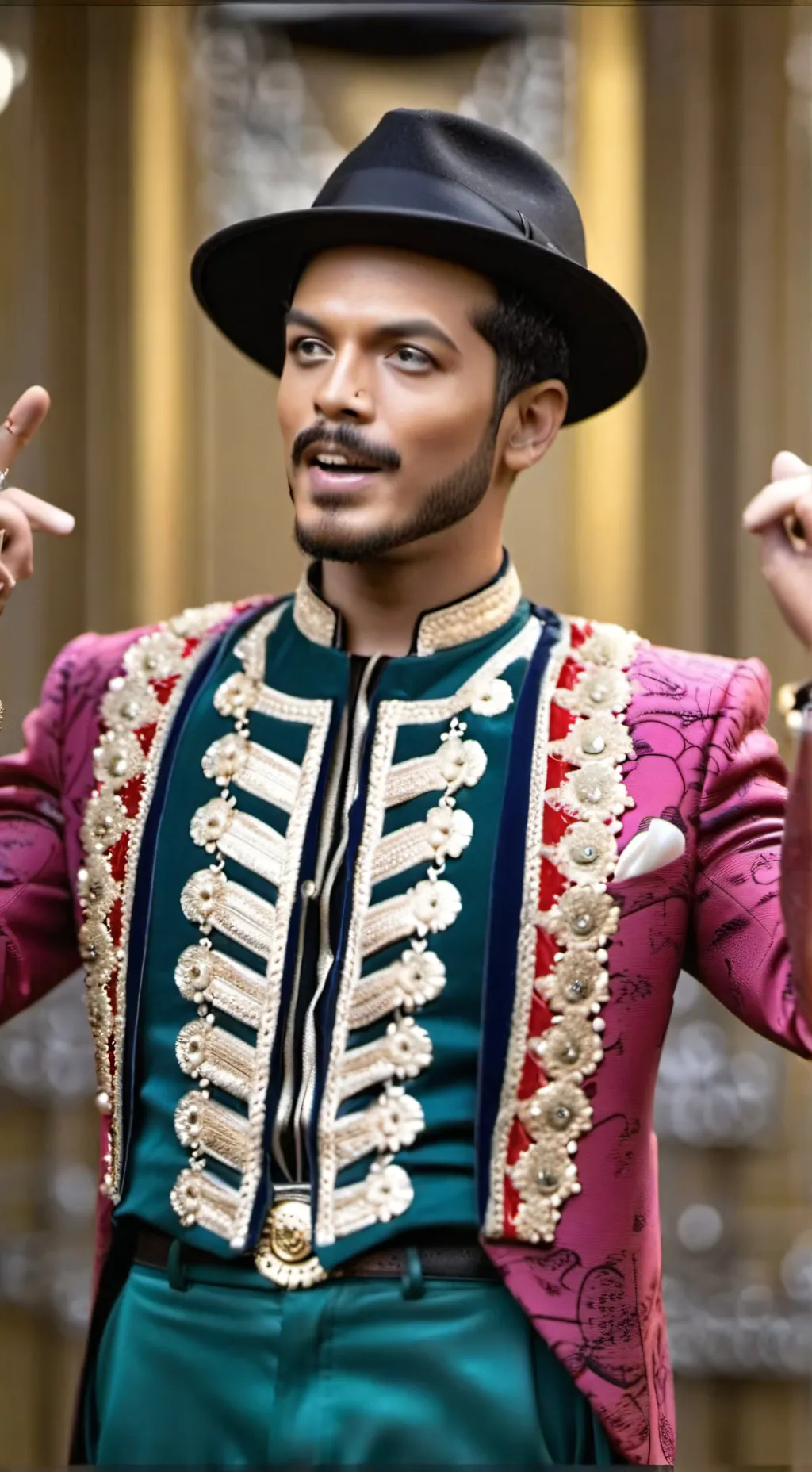 ai character: Bruno Mars background