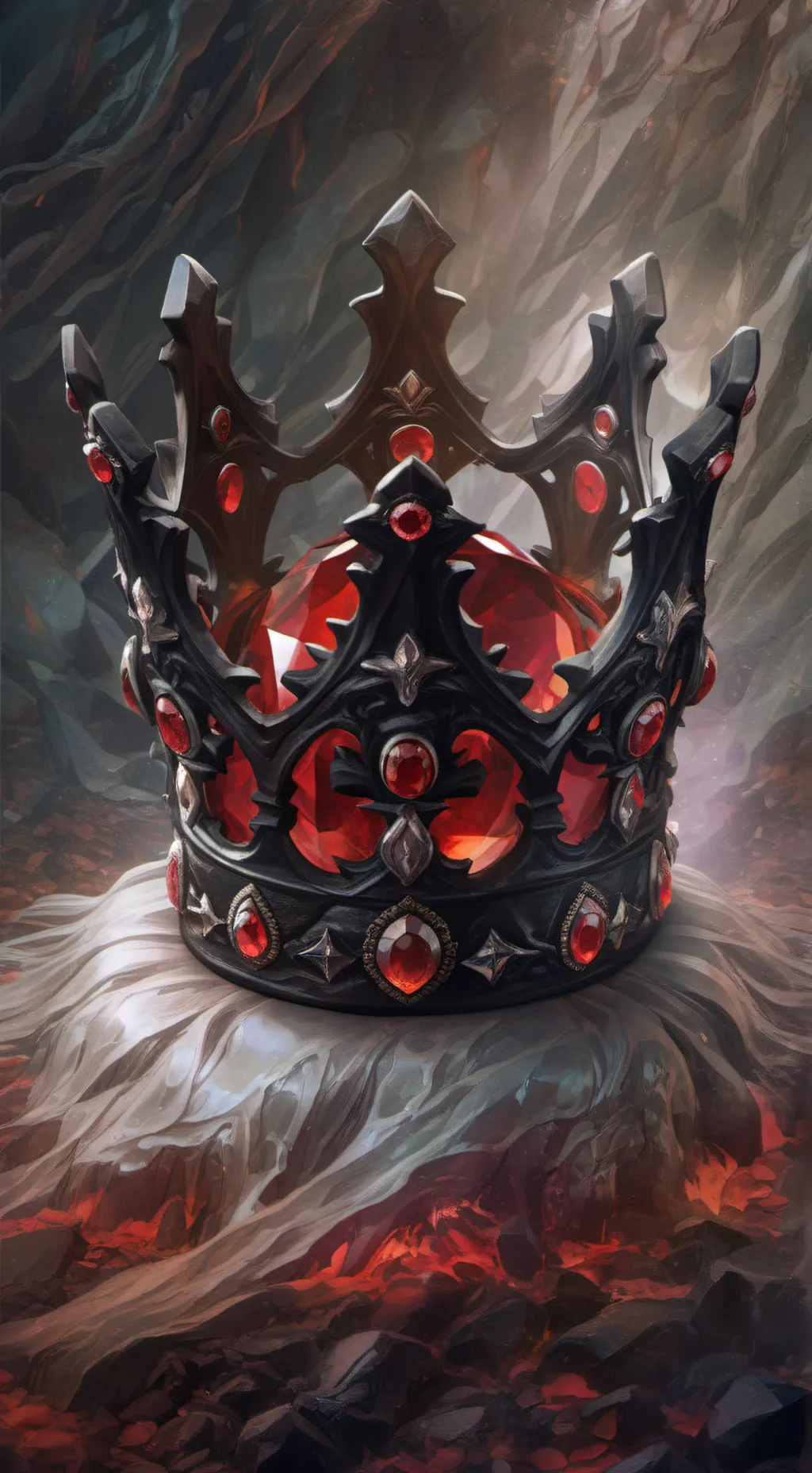 ai character: crimson crown  background