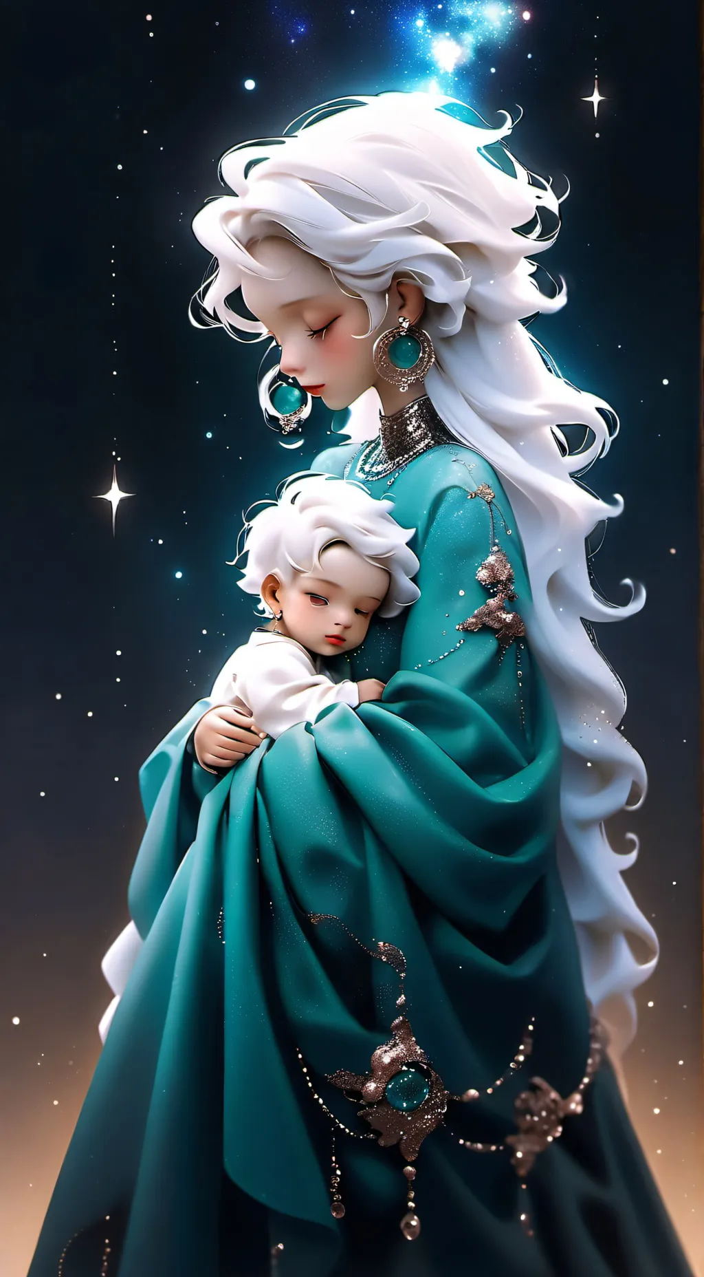 ai character: tu novis y hija background