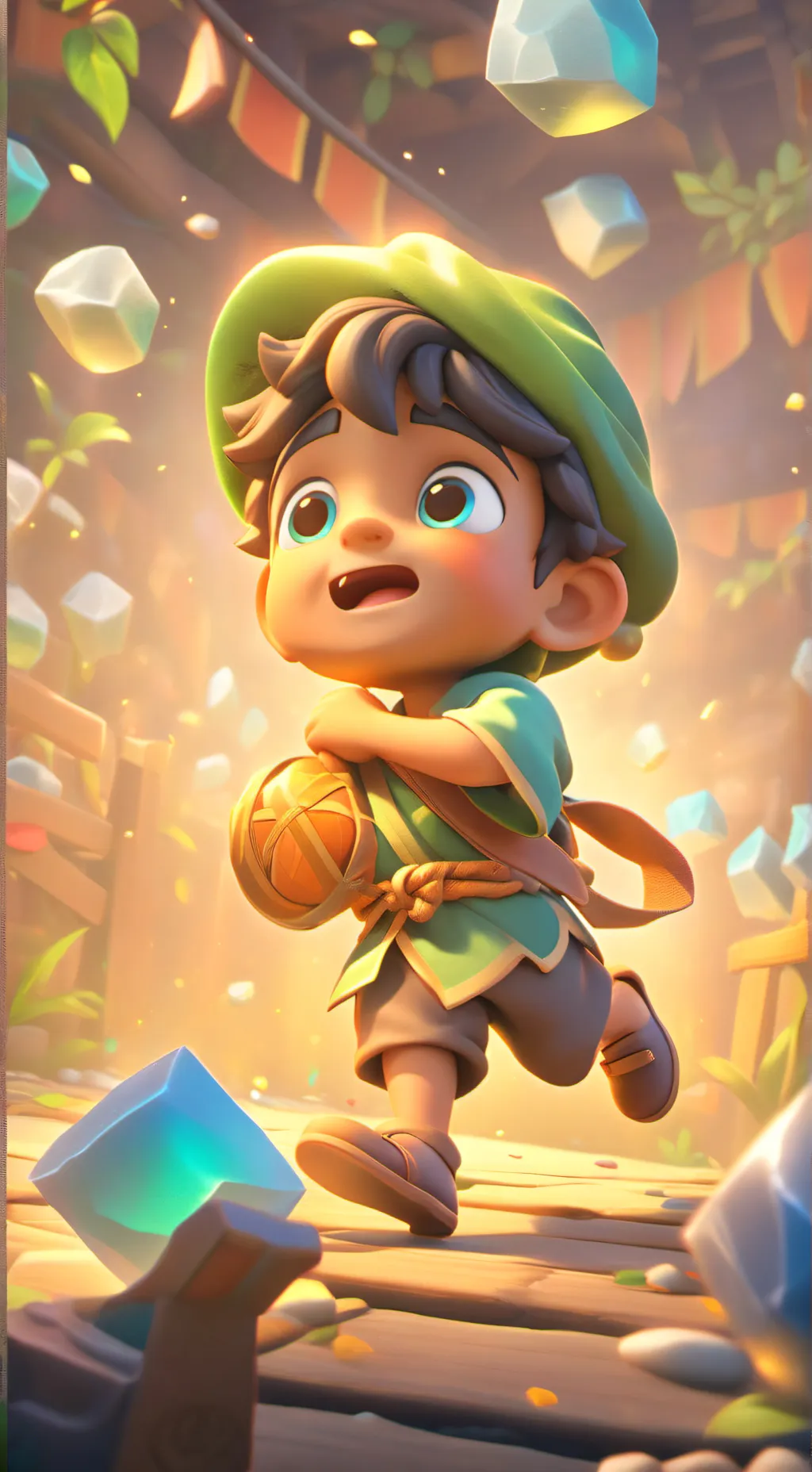 ai character: niño pesado background