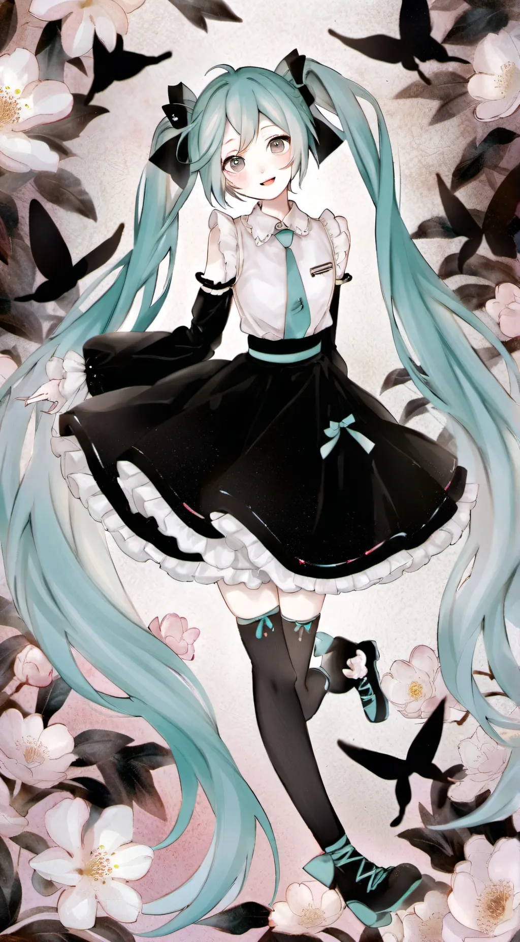 ai character: Hatsune Miku background