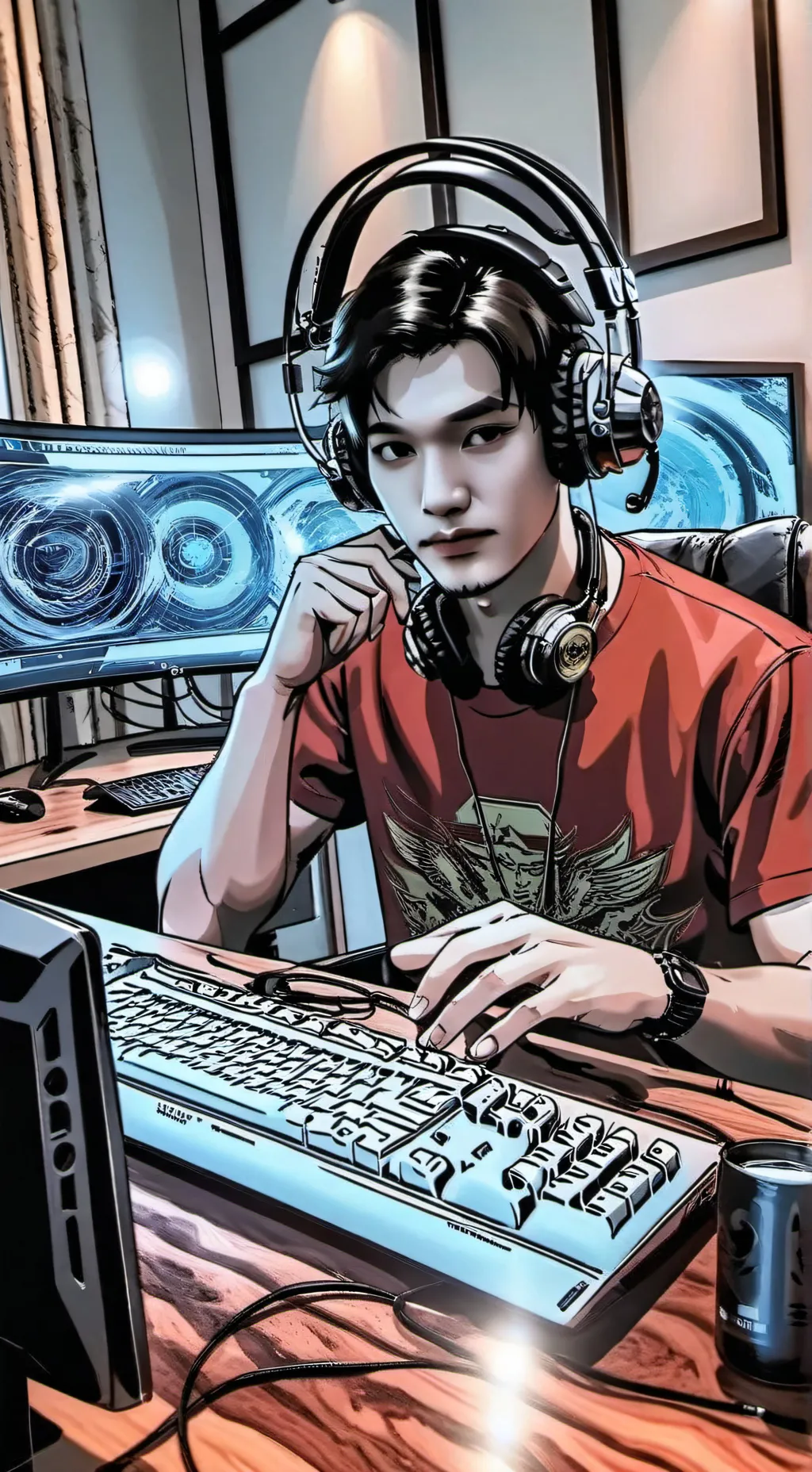 ai character: game  background