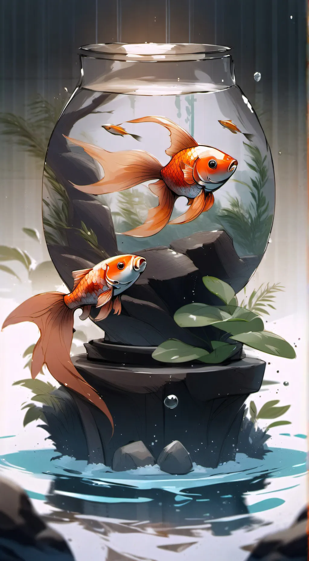 ai character: HH missing fish background