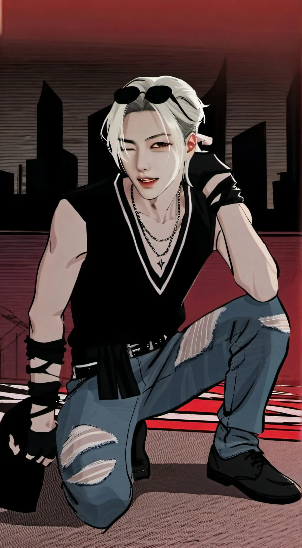 ai character: FELIX  background