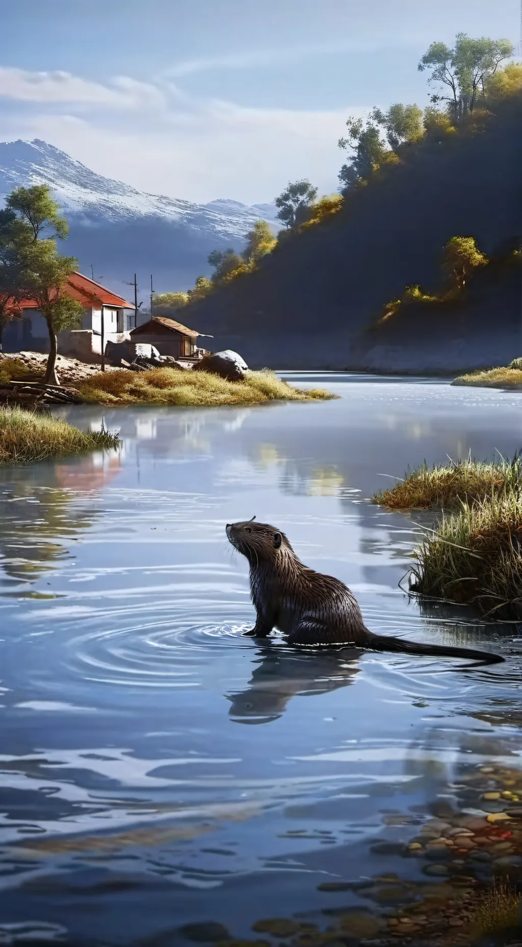 ai character: nutria watona background