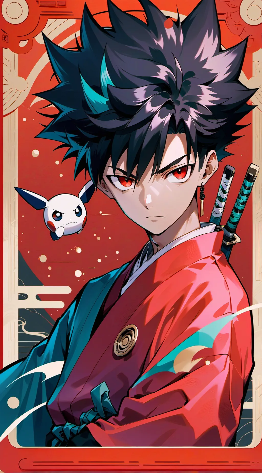 ai character: Yusei Fudo background
