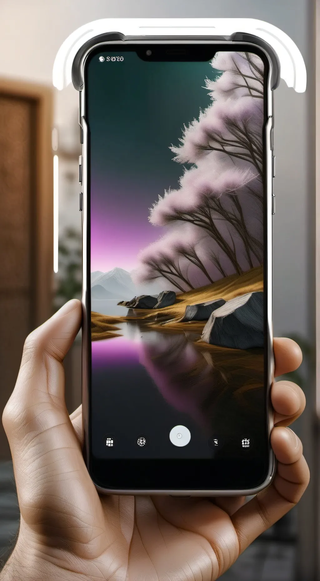 ai character: phones  background