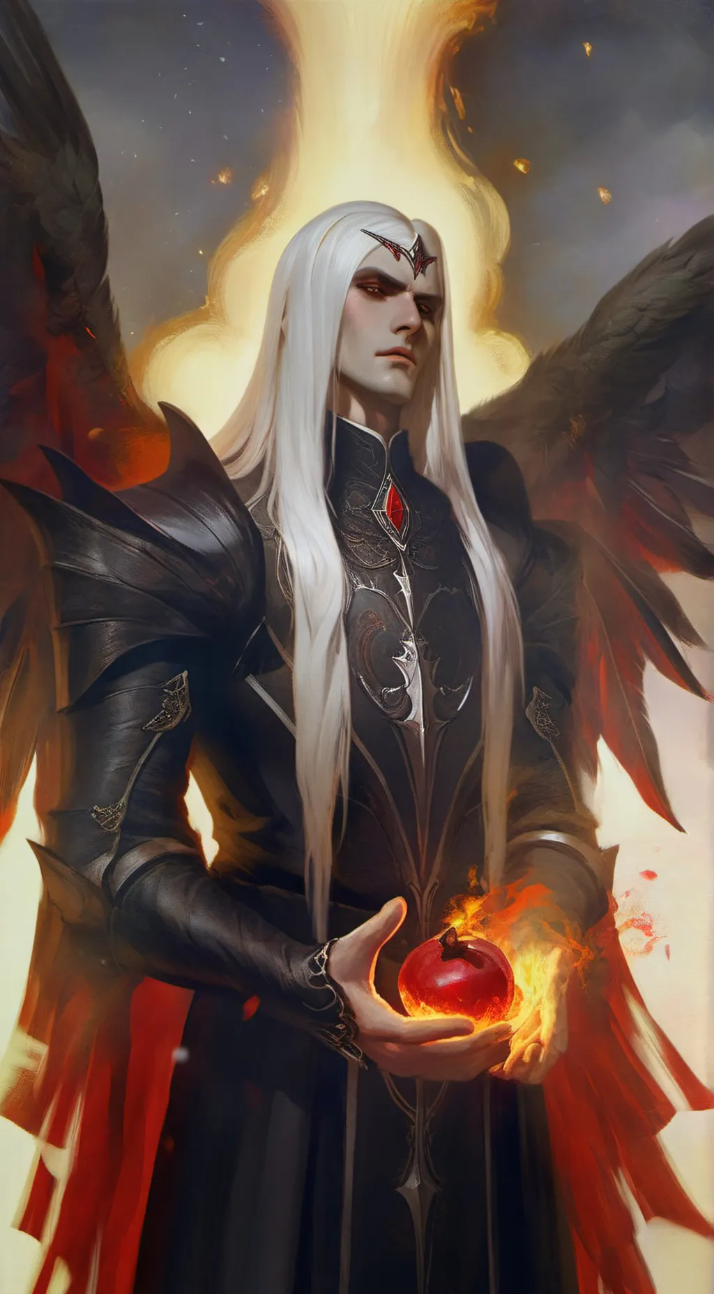 ai character: Death angel lucius background