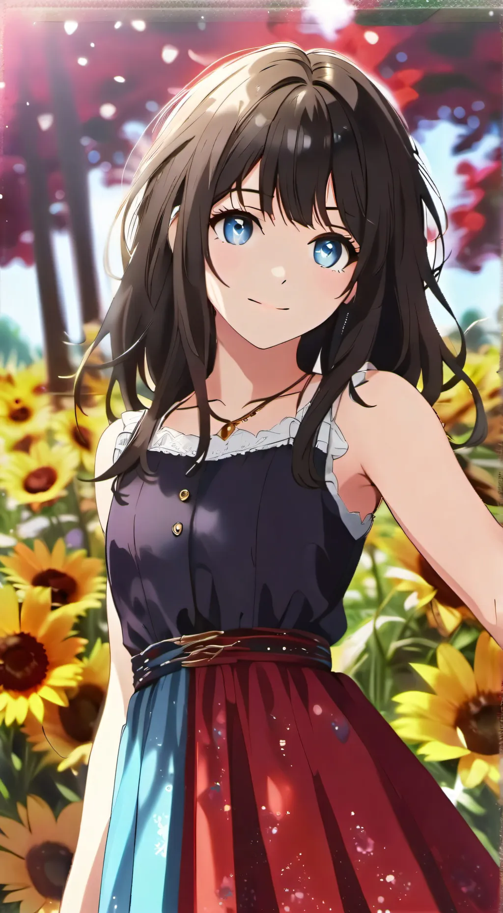 ai character: Summer Beach Day!! background