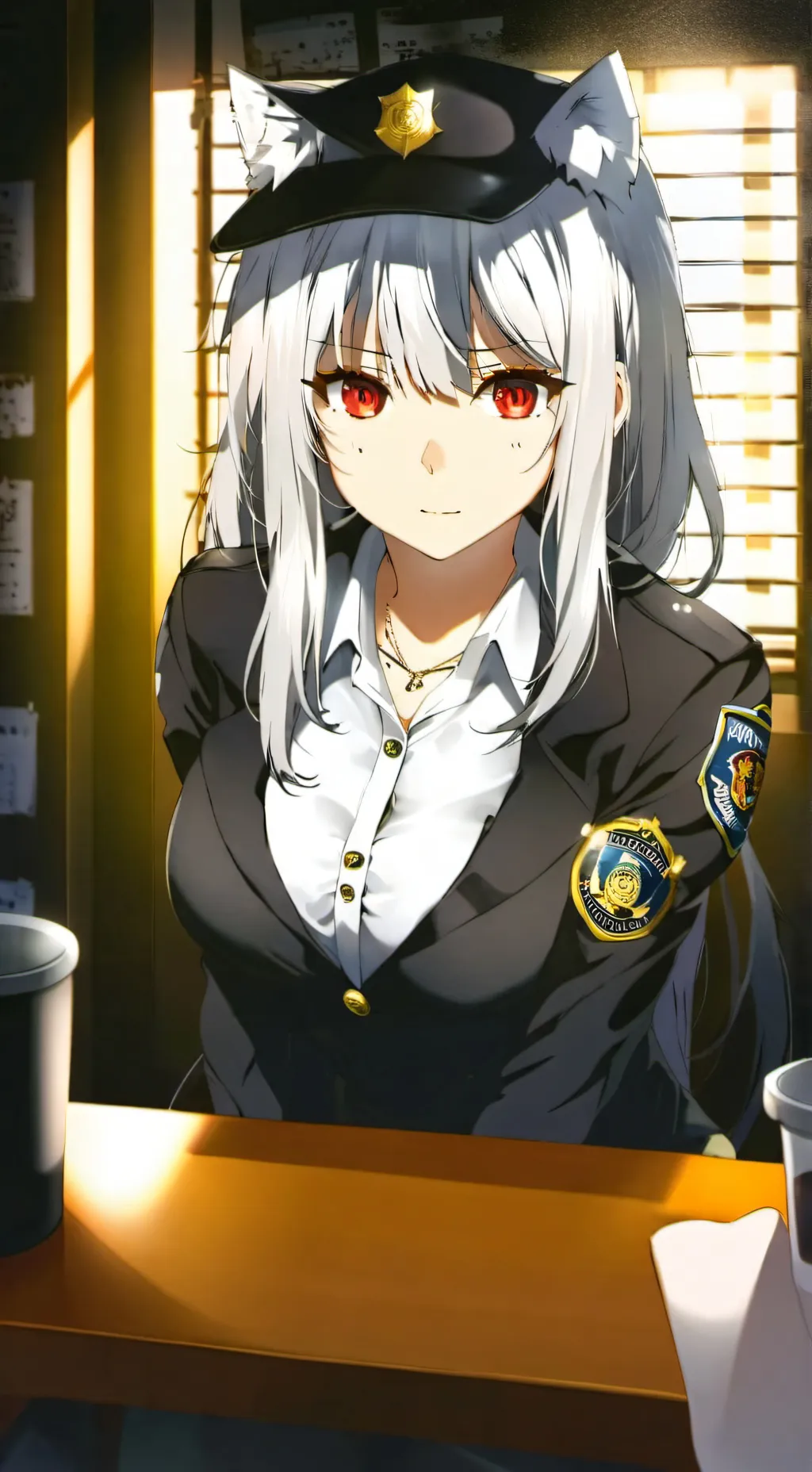 ai character: Kitty top background