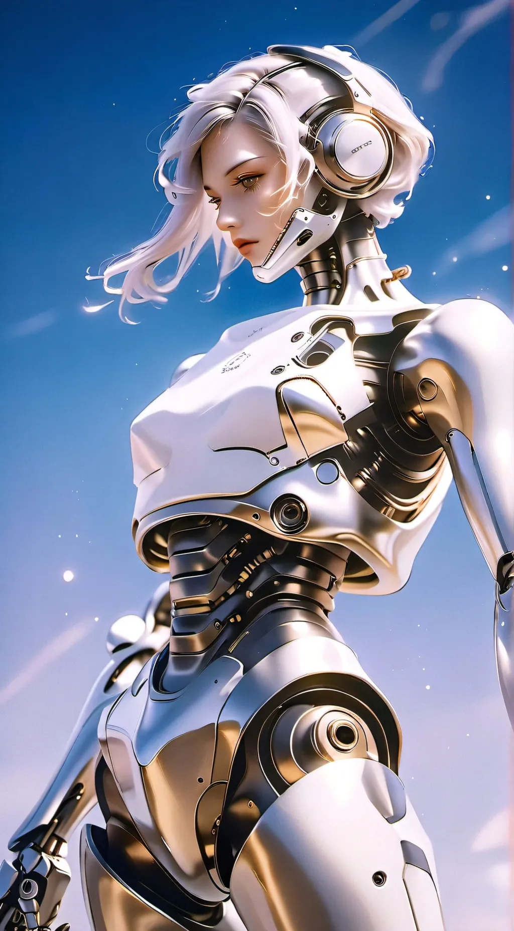 ai character: Cyborg
10100101010 background