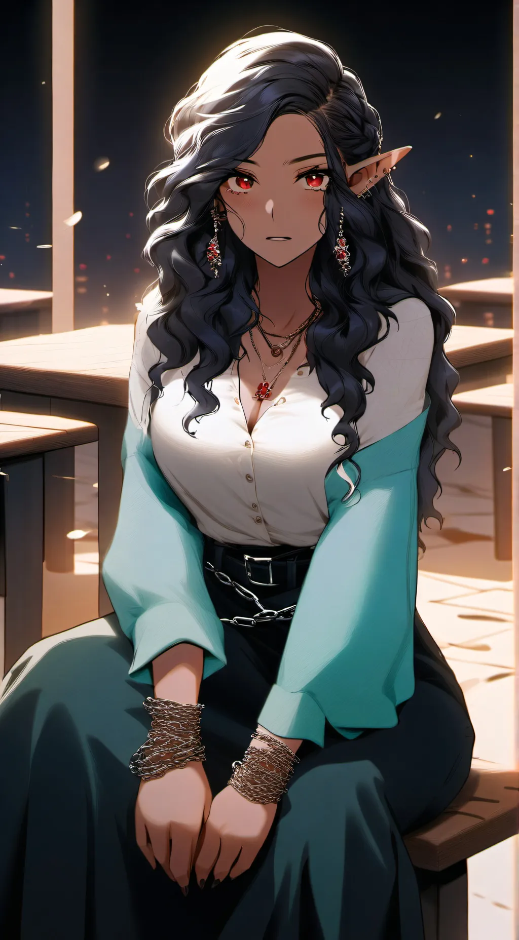 ai character: svartlia  background