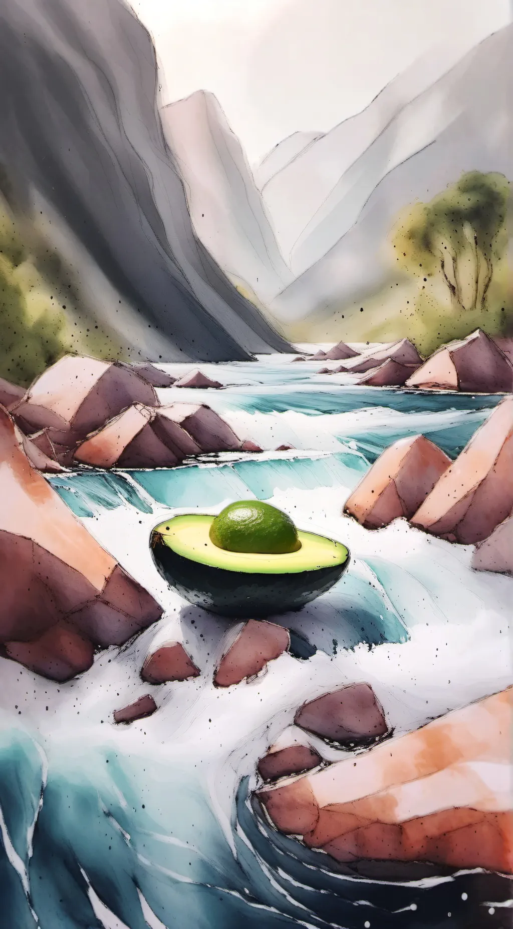 ai character: AGUACATE SUMPREMO background