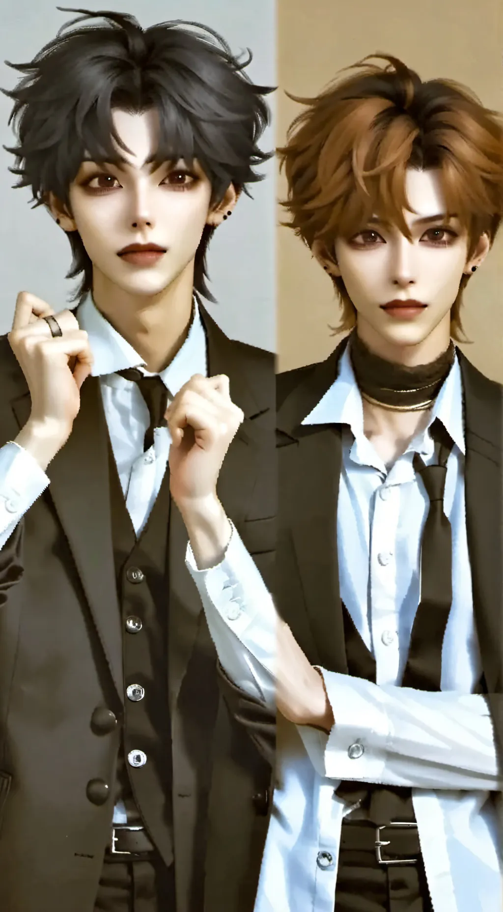 ai character: Enzo and Lorenzo  background