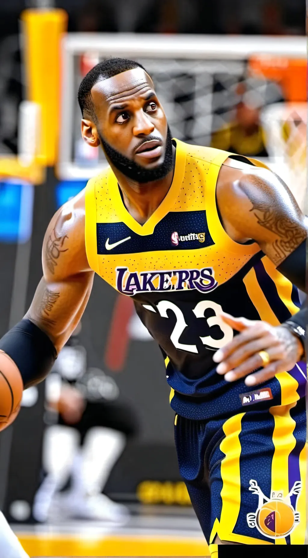 ai character: Lebron James  background