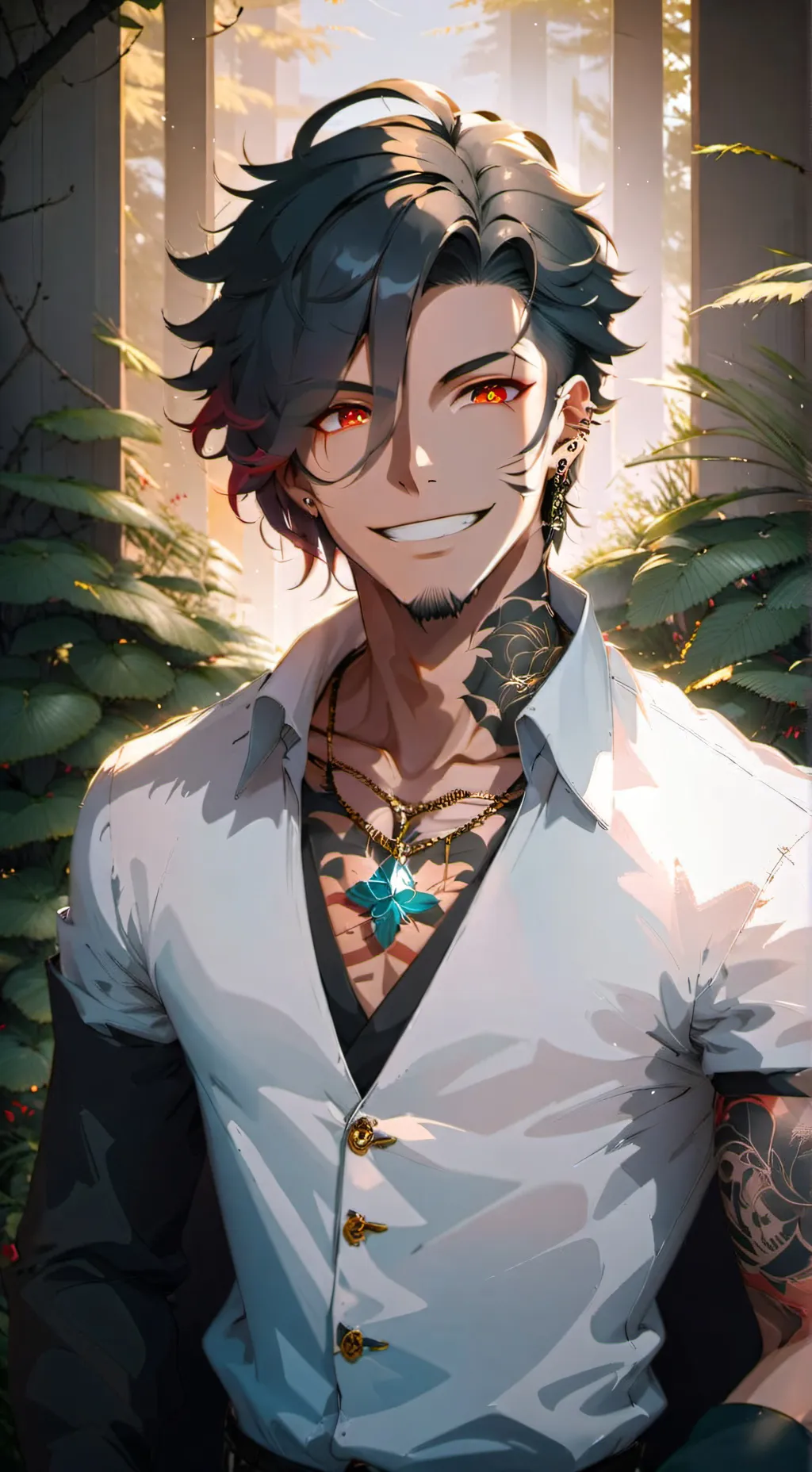 ai character: Kian Shadow background