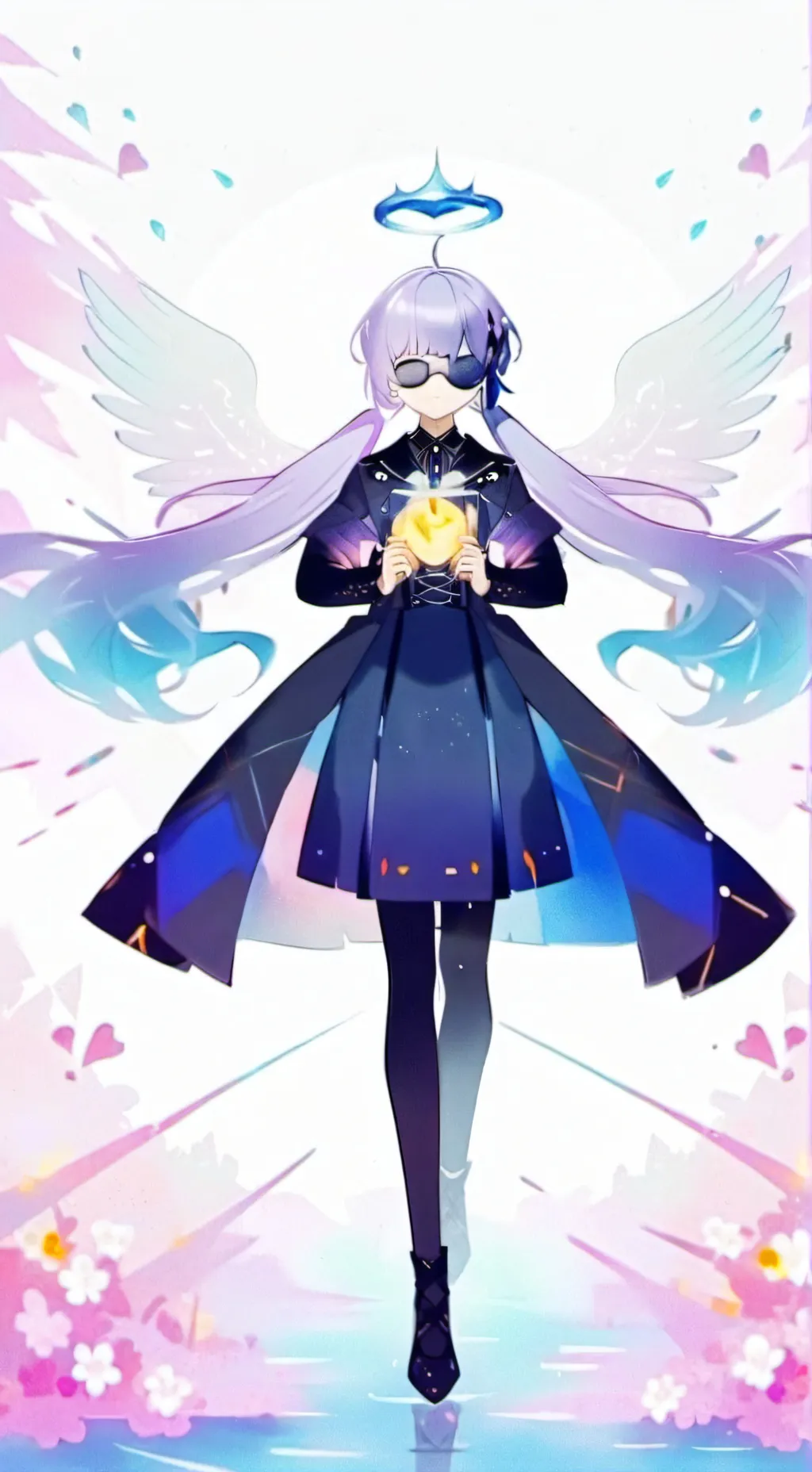 ai character: Angel light  background