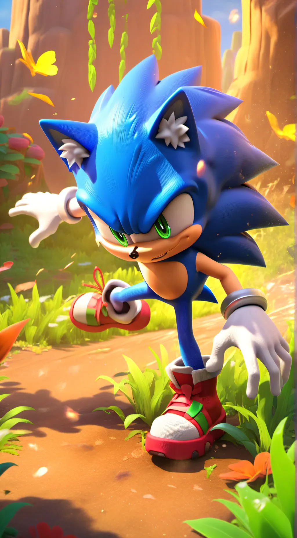 ai character: sonic background