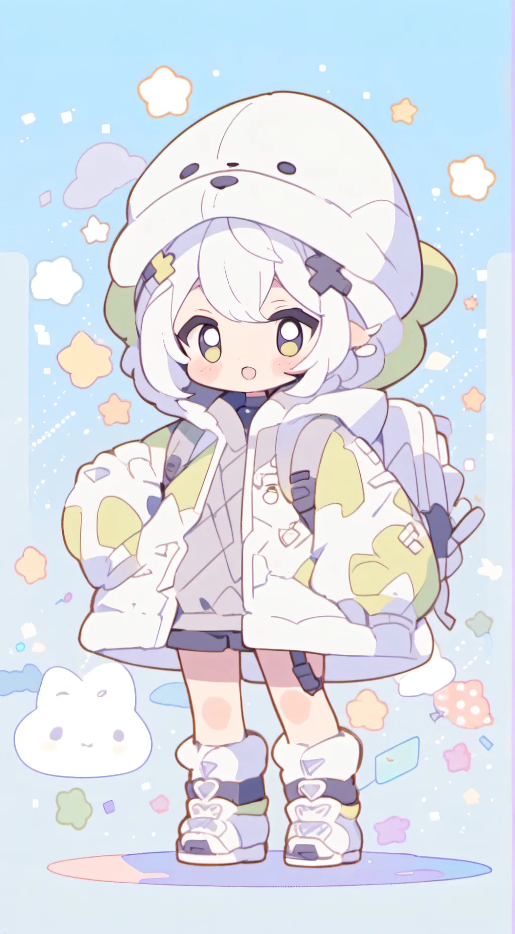 ai character: sprunki but nuts background