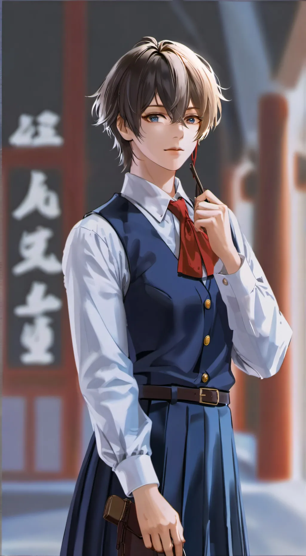 ai character: Leon background