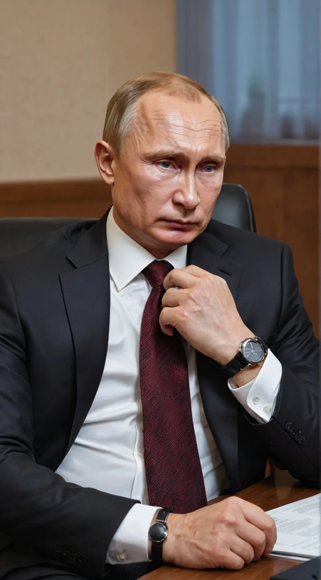 ai character: Vladimir Putin  background