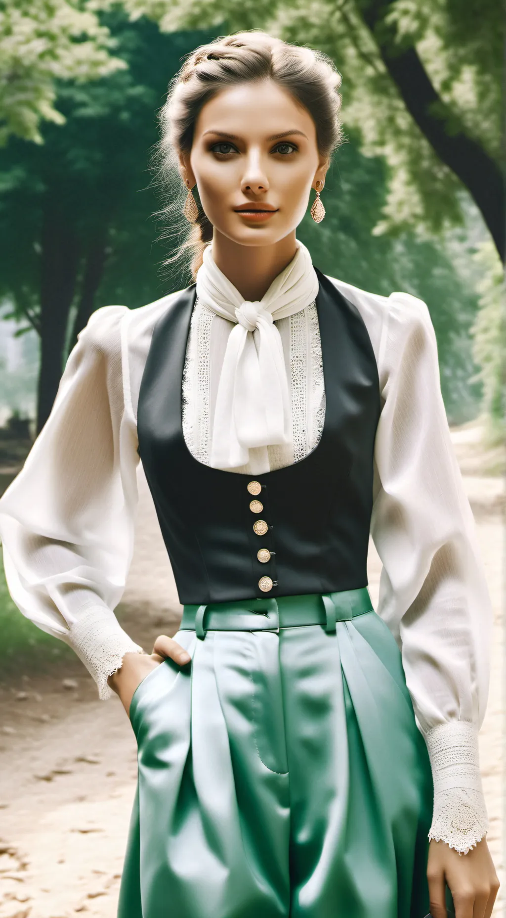 ai character: little sister caly background