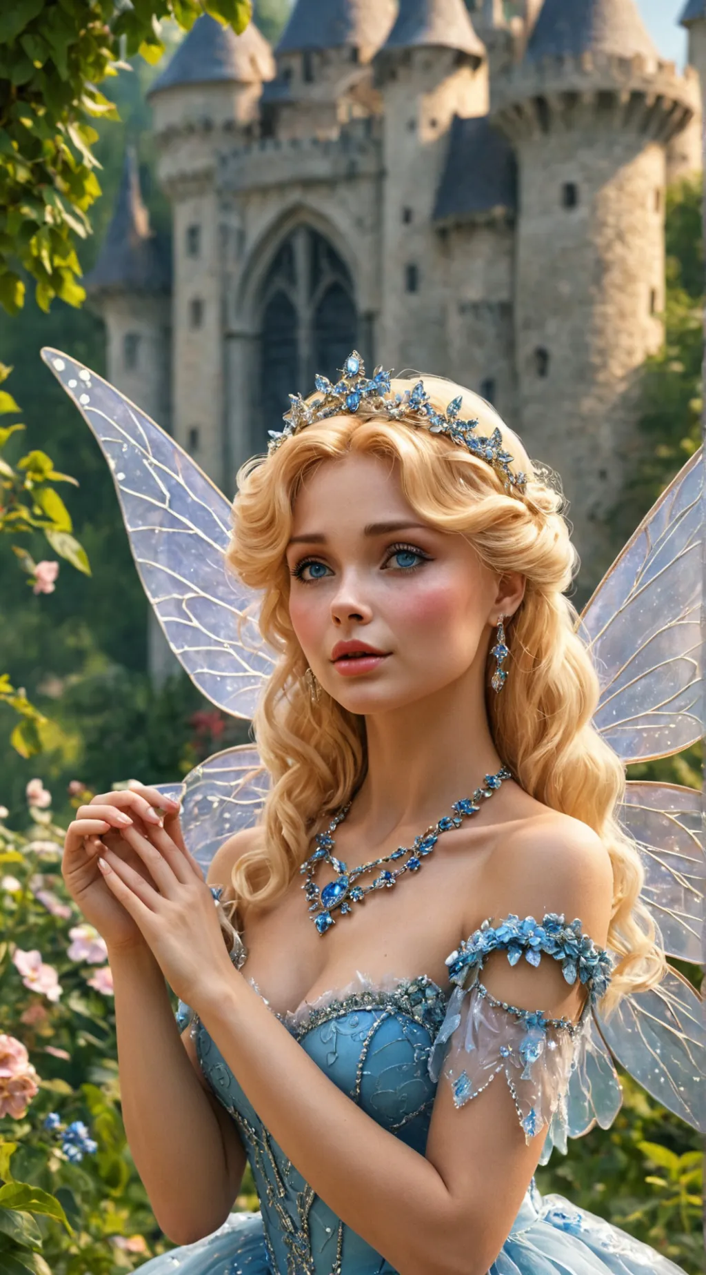 ai character: Primavera background