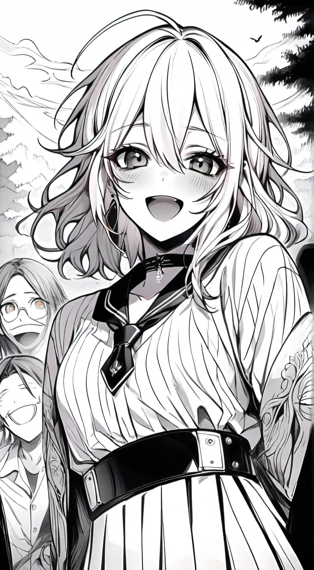 ai character: Noche MHA background