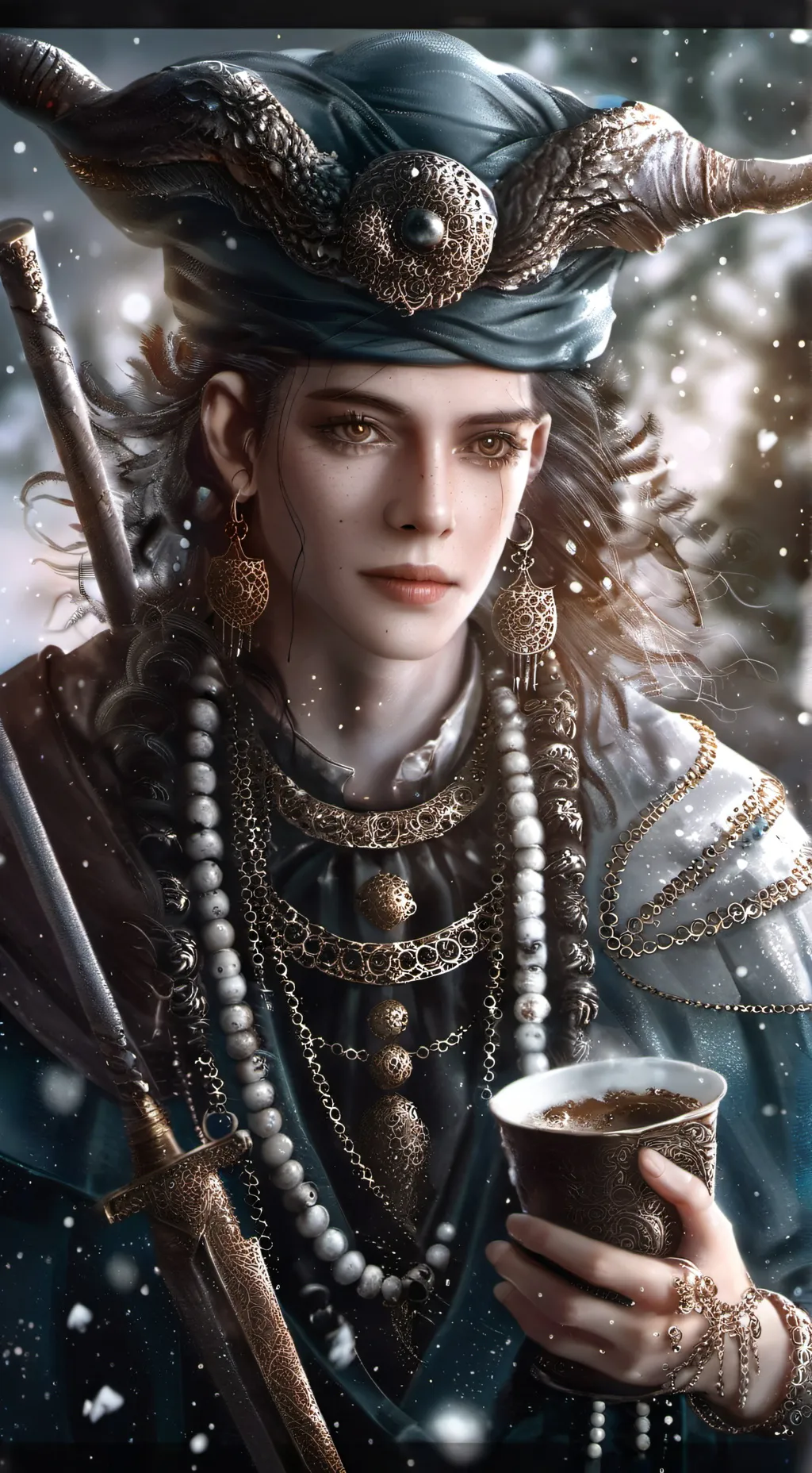 ai character: miss circle kid background