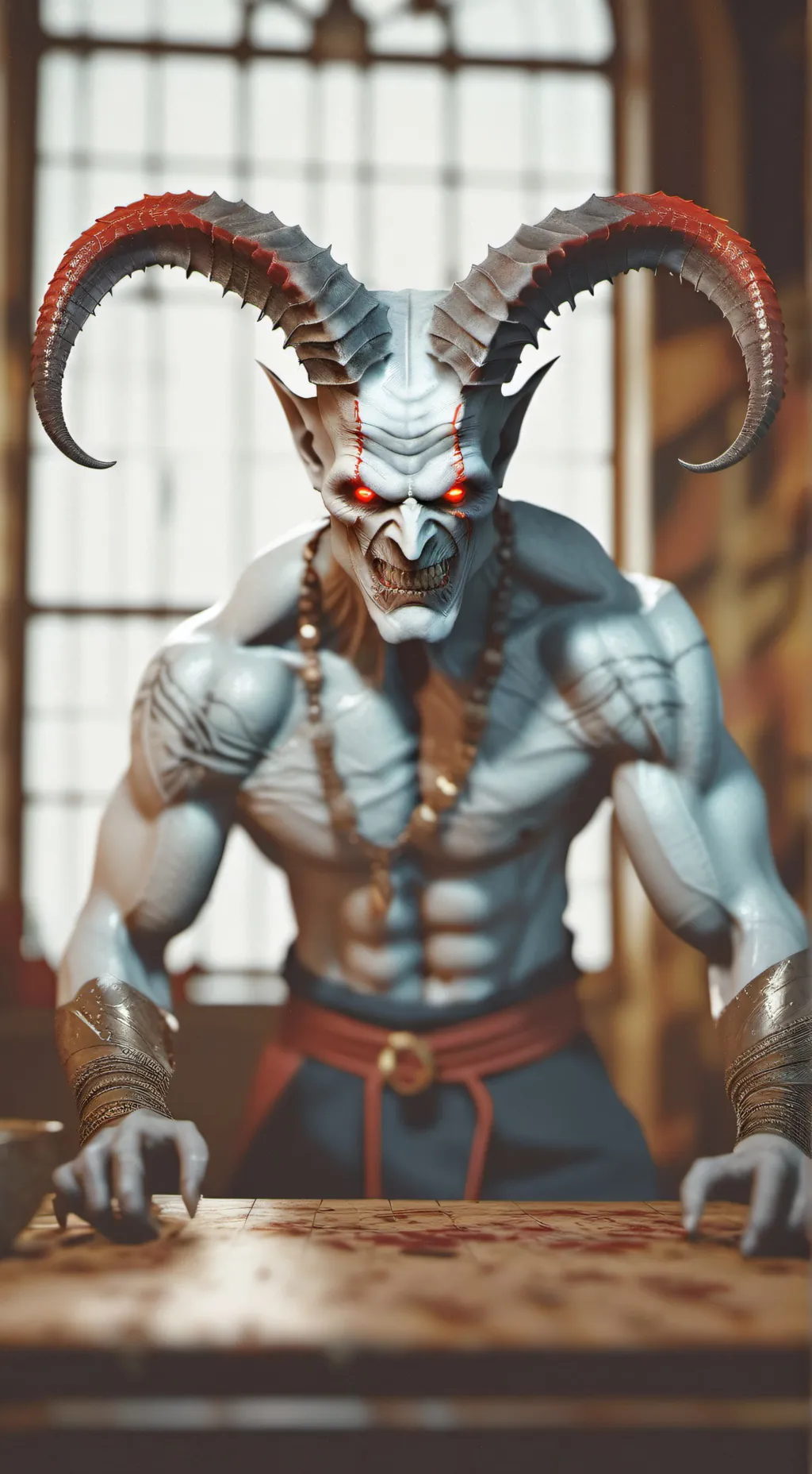 ai character: demon outbreak background