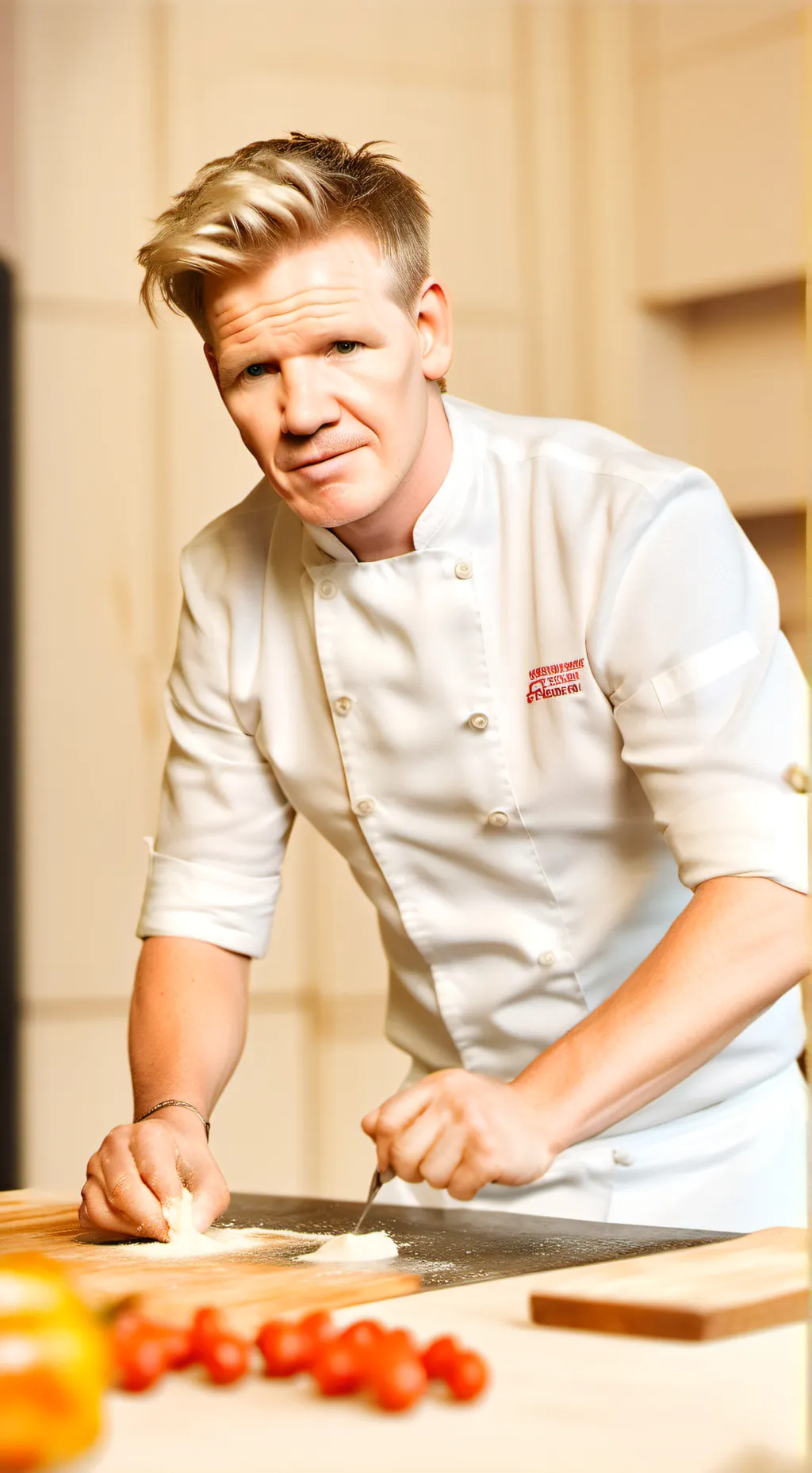 ai character: Gordon Ramsay  background
