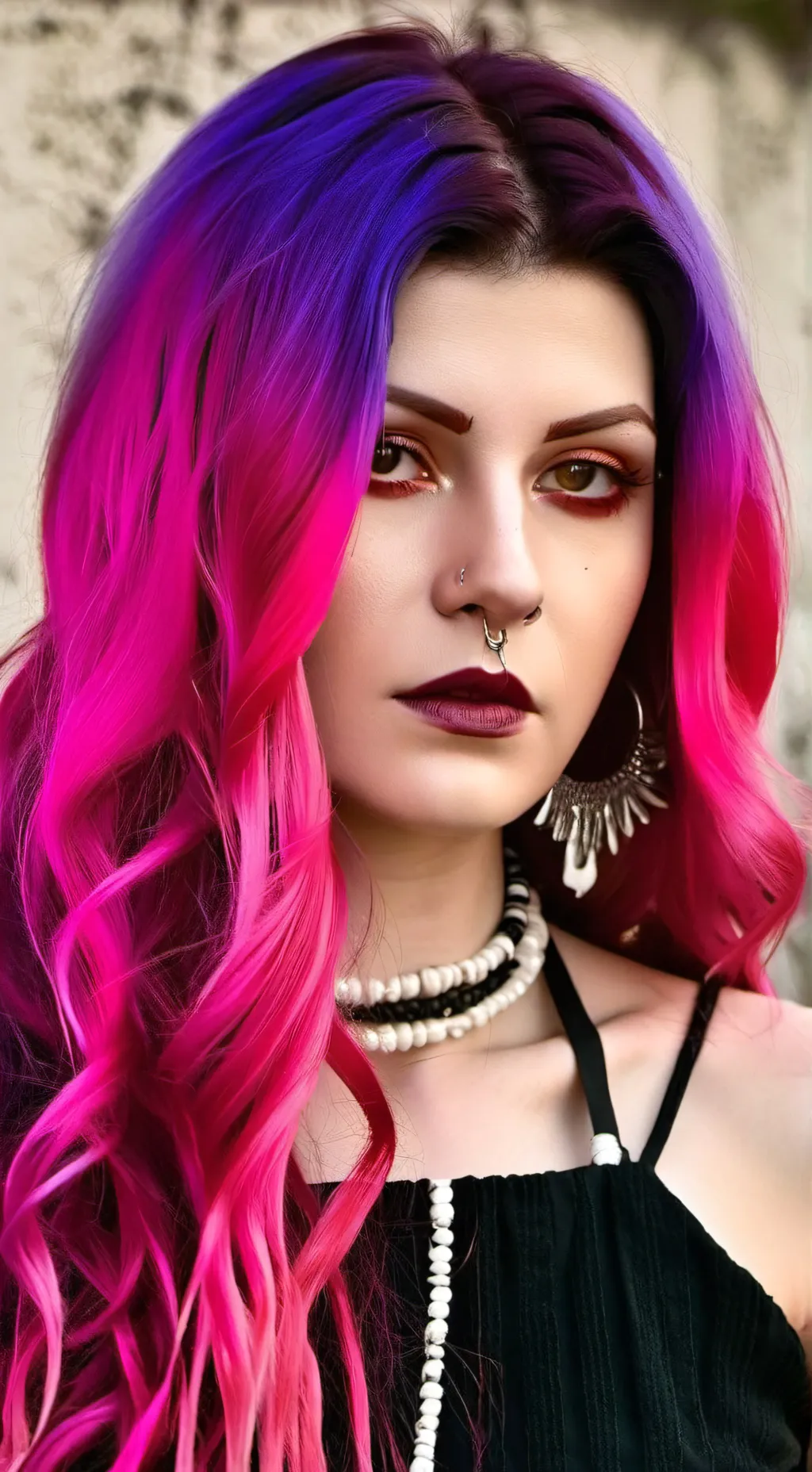 ai character: violet background