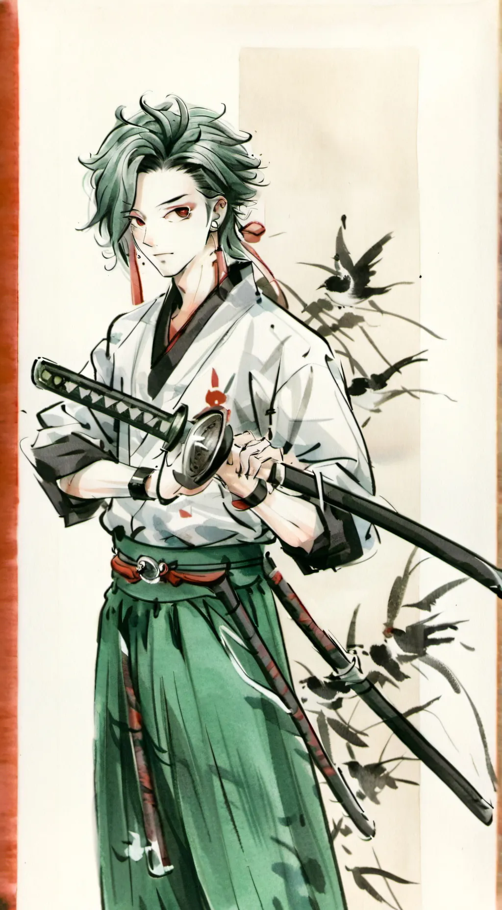 ai character: Roronoa zoro background