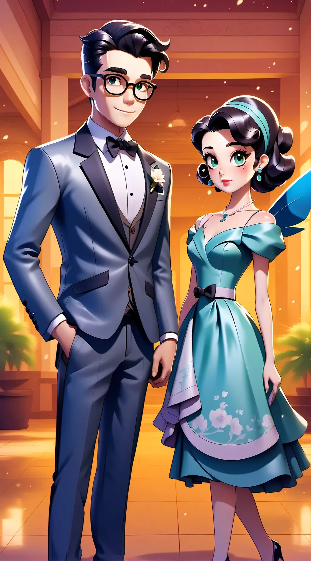 ai character: DTI:style showdown background