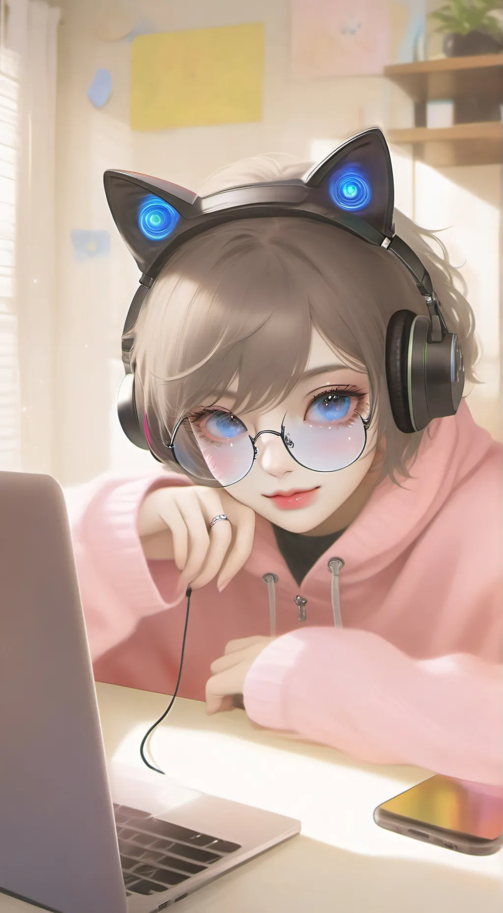 ai character: Meowstic background