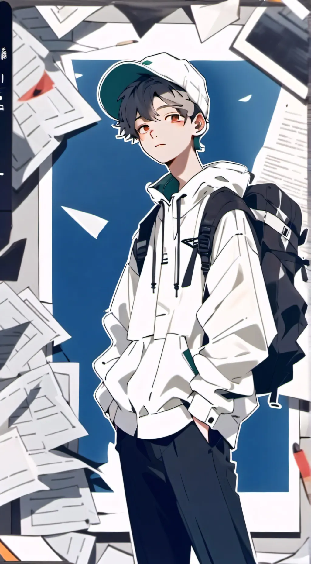 ai character: Xavier 😏😆 background