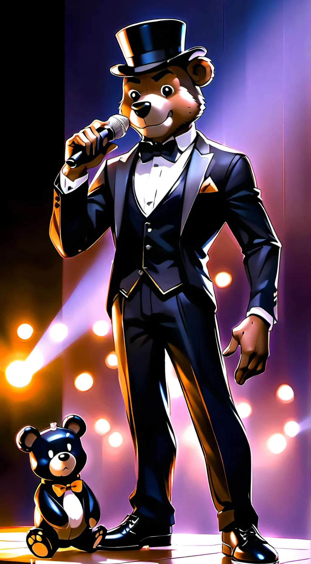 ai character: Freddy Fazbear background