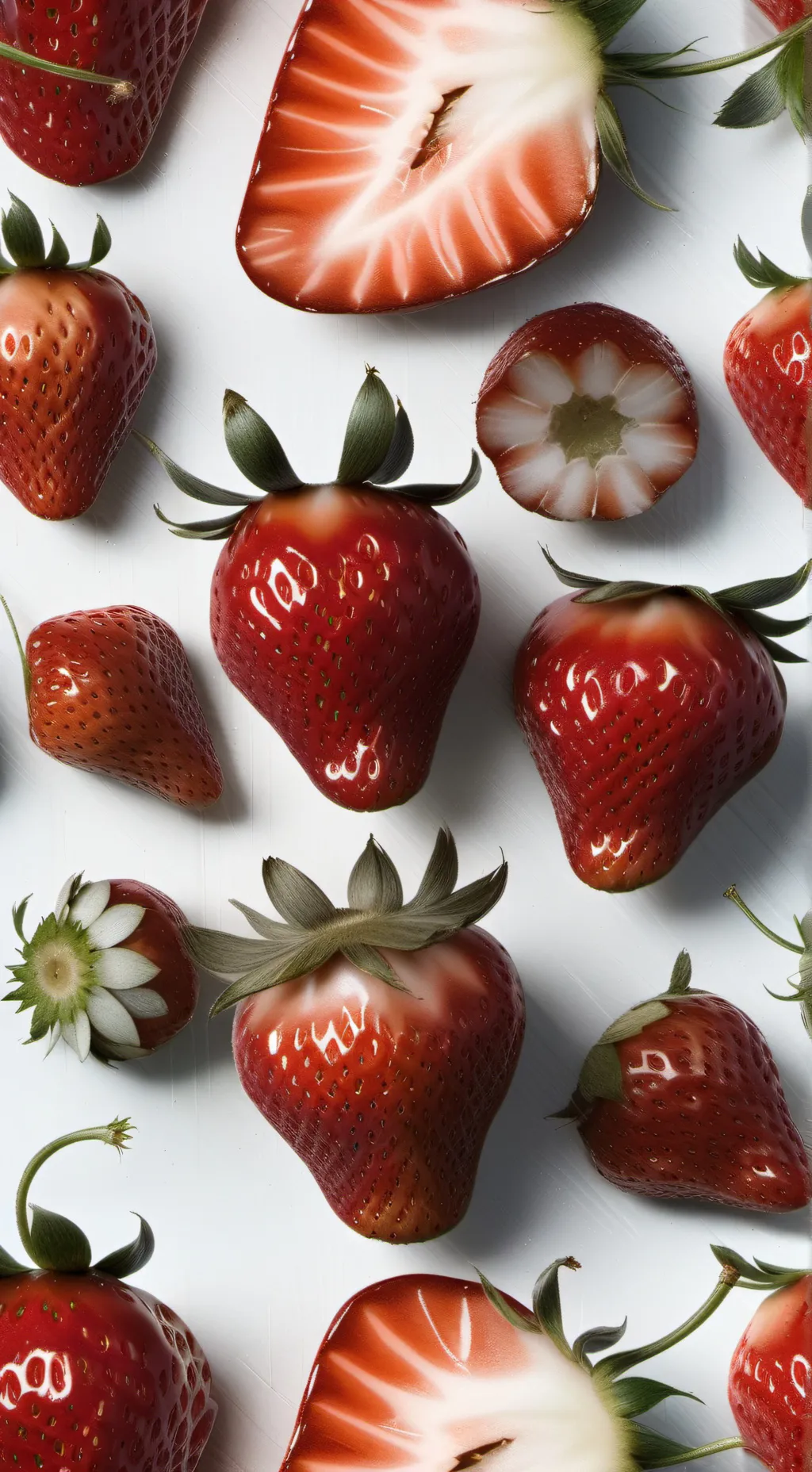 ai character: strawberry  background