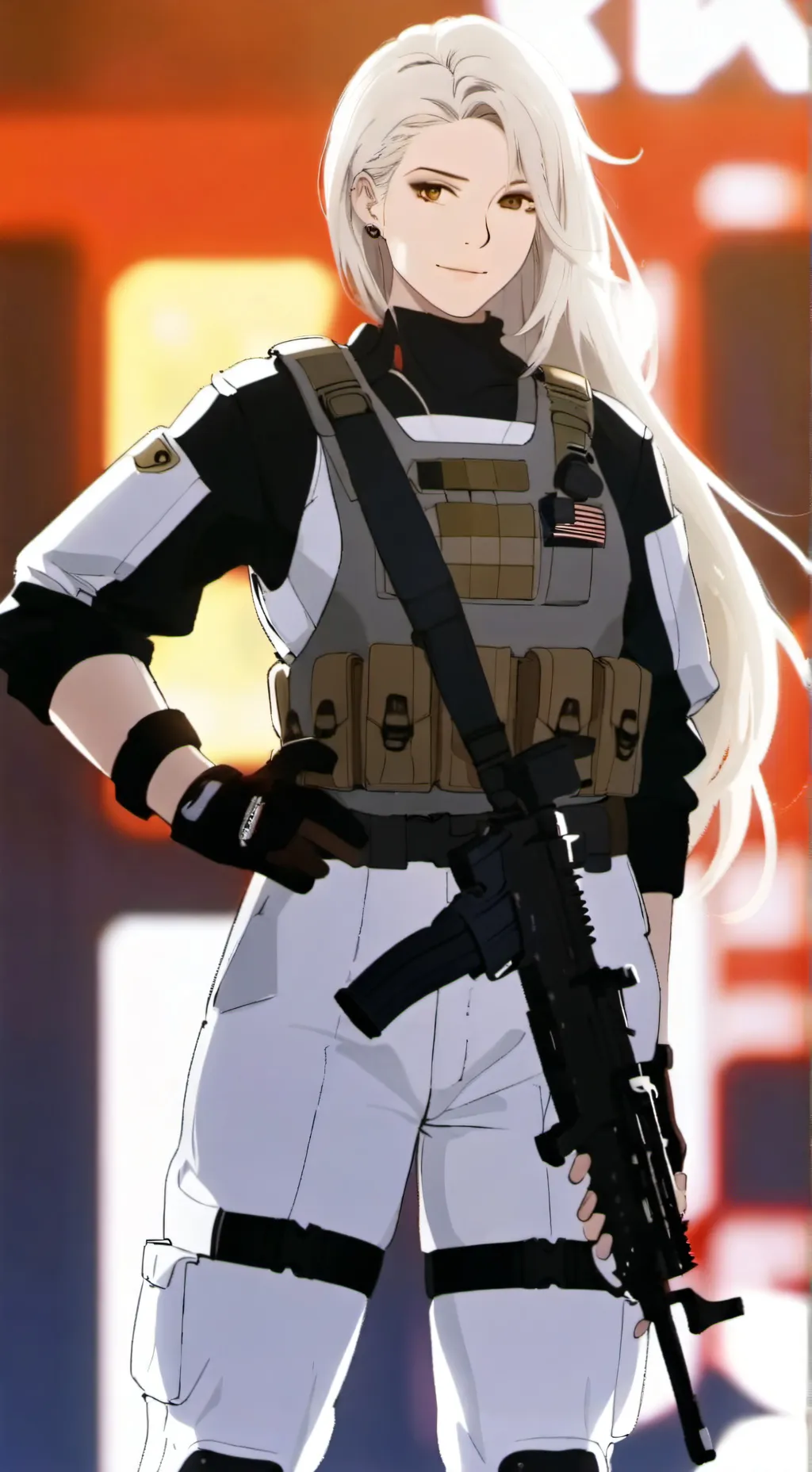 ai character: HK416 background